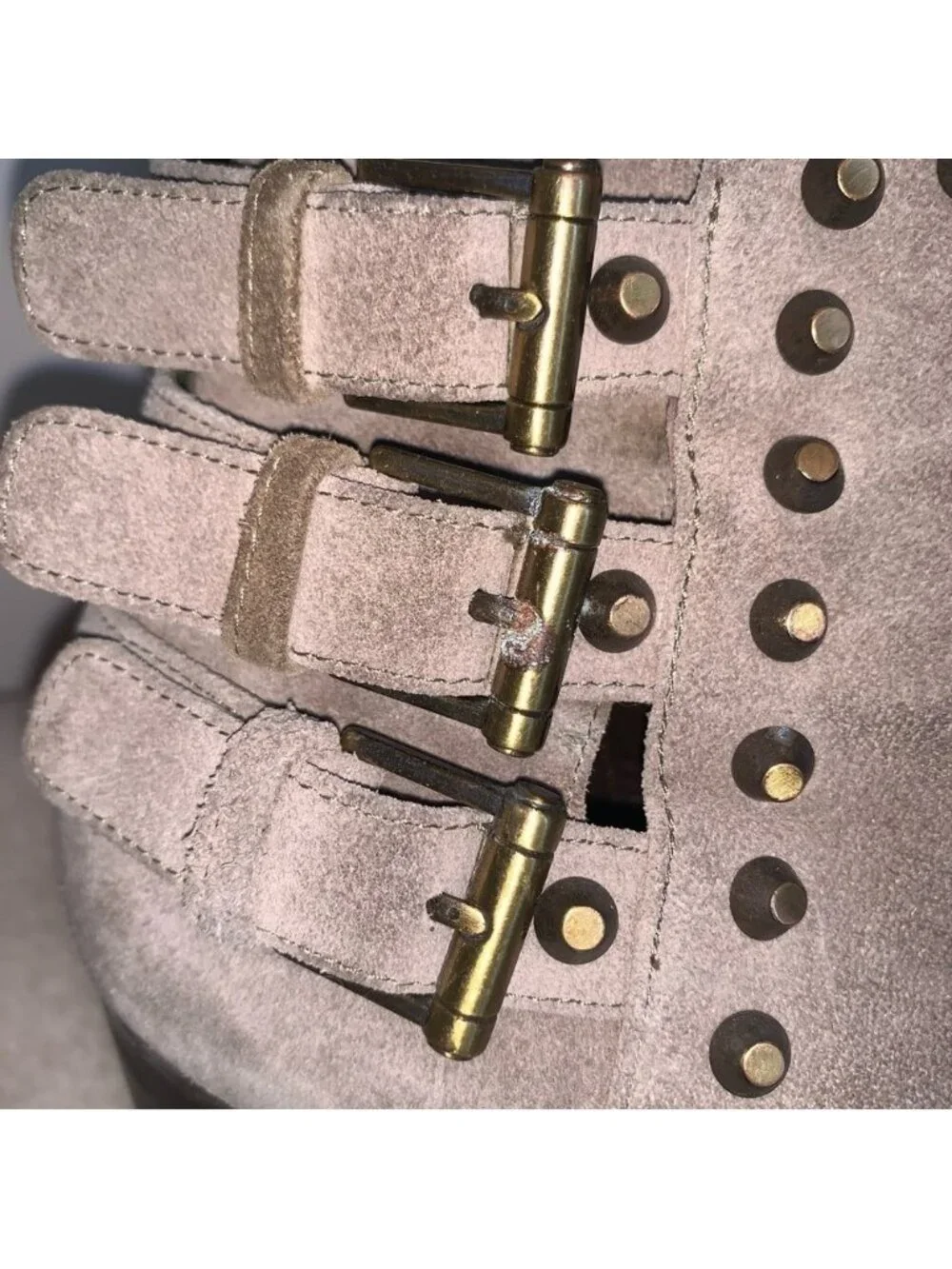 Stuart Weitzman Kickstart Studded Suede Ankle Boot 6